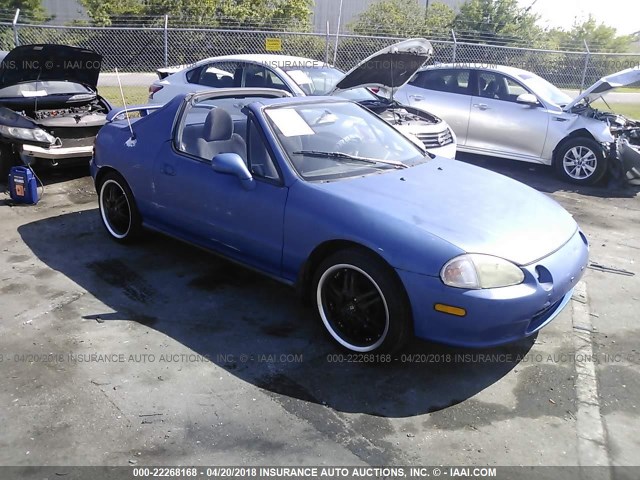 JHMEG1144RS000754 - 1994 HONDA CIVIC DEL SOL S BLUE photo 1