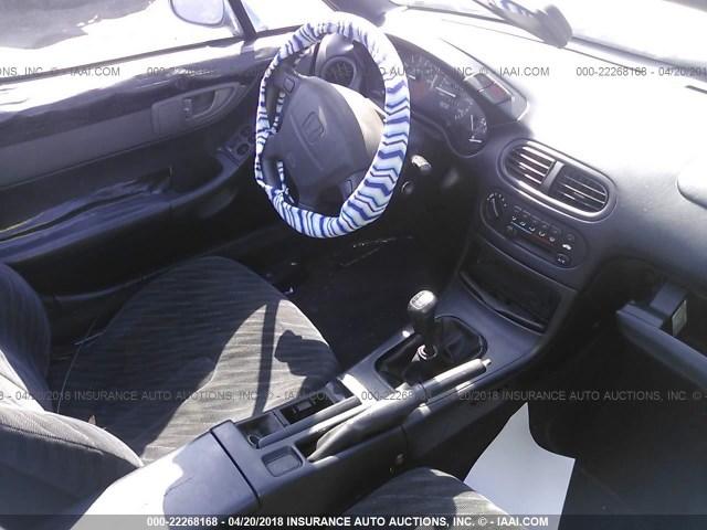 JHMEG1144RS000754 - 1994 HONDA CIVIC DEL SOL S BLUE photo 5