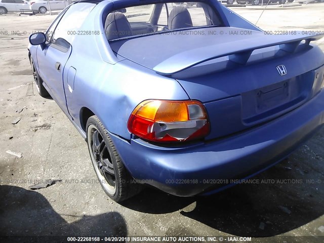JHMEG1144RS000754 - 1994 HONDA CIVIC DEL SOL S BLUE photo 6