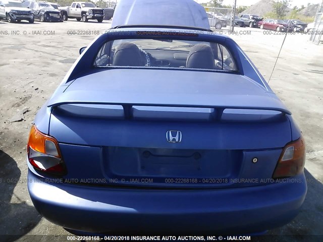 JHMEG1144RS000754 - 1994 HONDA CIVIC DEL SOL S BLUE photo 8