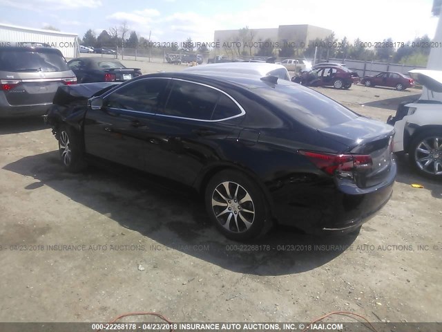 19UUB1F38FA003610 - 2015 ACURA TLX BLACK photo 3