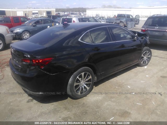 19UUB1F38FA003610 - 2015 ACURA TLX BLACK photo 4