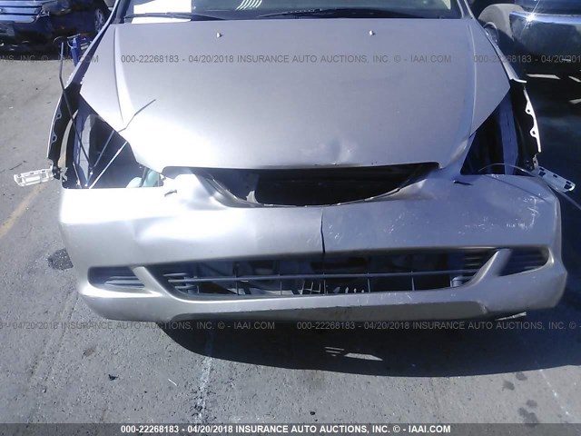 5FNRL387X6B414818 - 2006 HONDA ODYSSEY EXL ოქროსფერი ფოტო 6