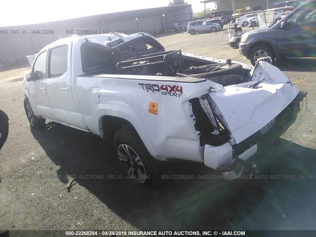 3TMDZ5BNXHM019094 - 2017 TOYOTA TACOMA DBL CAB/SR5/TRD SPORT/OR WHITE photo 3