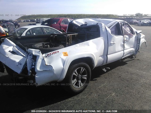 3TMDZ5BNXHM019094 - 2017 TOYOTA TACOMA DBL CAB/SR5/TRD SPORT/OR WHITE photo 4