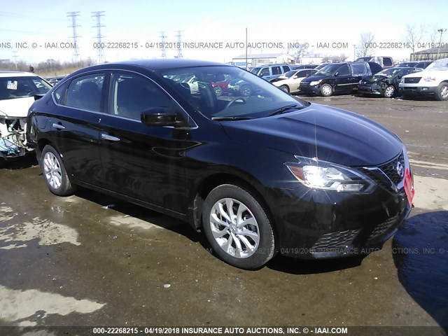 3N1AB7AP9JY220668 - 2018 NISSAN SENTRA S/SV/SR/SL BLACK photo 1