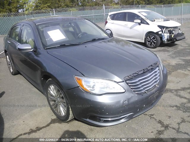 1C3CCBCG3CN120413 - 2012 CHRYSLER 200 LIMITED GRAY photo 1