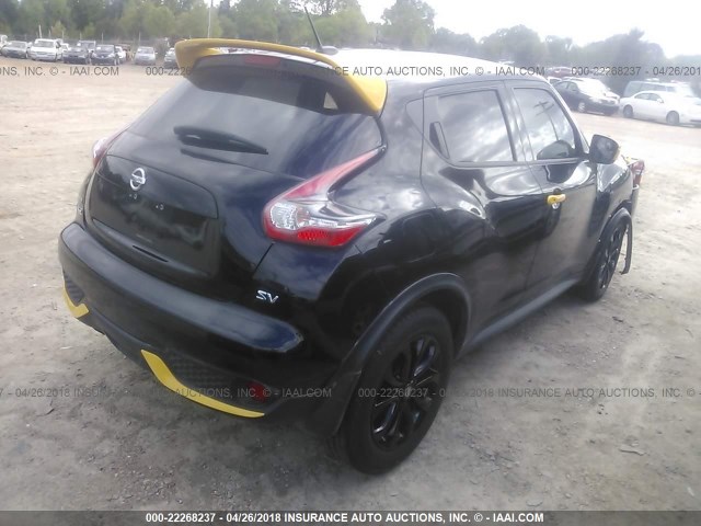 JN8AF5MR0GT608655 - 2016 NISSAN JUKE S/SV/SL/NISMO BLACK photo 4