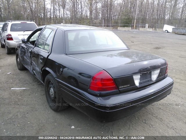 2FAHP71V38X176206 - 2008 FORD CROWN VICTORIA POLICE INTERCEPTOR BLACK photo 3