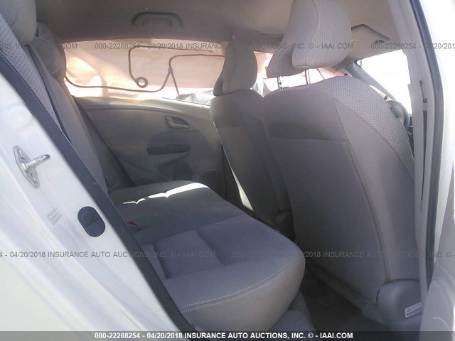 JHMZE2H57BS011393 - 2011 HONDA INSIGHT LX WHITE photo 8