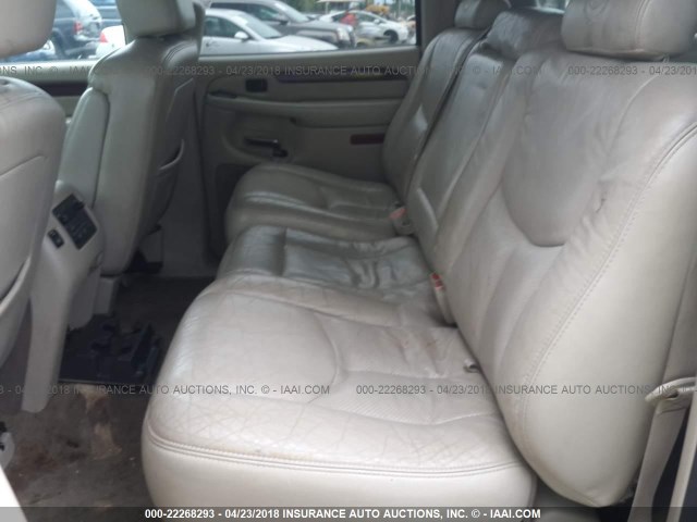 3GYFK66N95G288527 - 2005 CADILLAC ESCALADE ESV WHITE photo 8