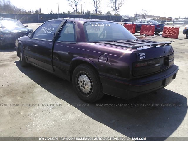 2G4WF14L7N1491578 - 1992 BUICK REGAL GRAN SPORT MAROON photo 3