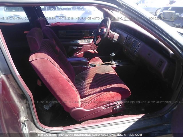 2G4WF14L7N1491578 - 1992 BUICK REGAL GRAN SPORT MAROON photo 5