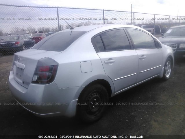 3N1AB61E08L645731 - 2008 NISSAN SENTRA 2.0/2.0S/2.0SL SILVER photo 4