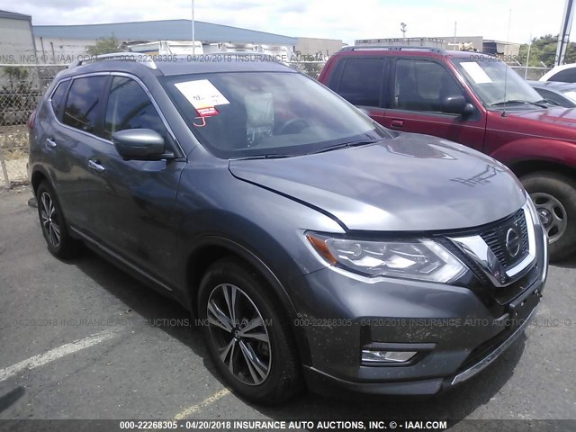 5N1AT2MT8HC884285 - 2017 NISSAN ROGUE S/SL GRAY photo 1