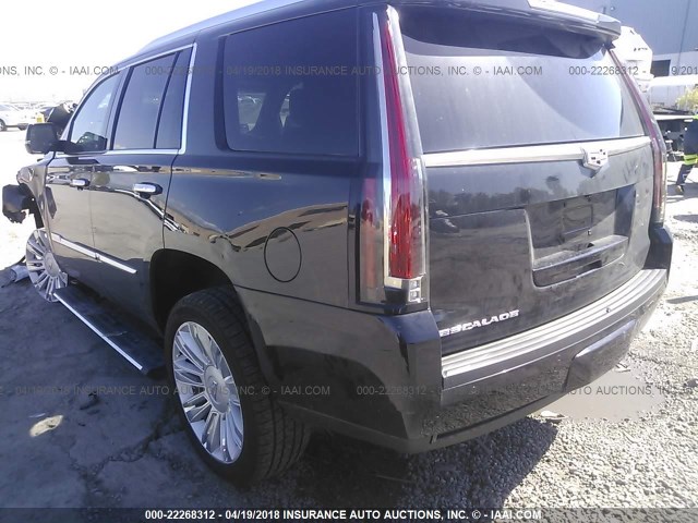 1GYS4DKJ4GR255826 - 2016 CADILLAC ESCALADE PLATINUM BLACK photo 3