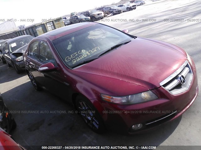 19UUA76588A034124 - 2008 ACURA TL TYPE S RED photo 1