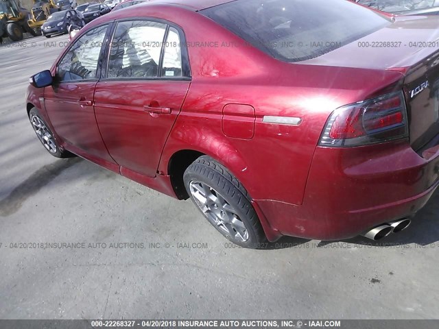 19UUA76588A034124 - 2008 ACURA TL TYPE S RED photo 6