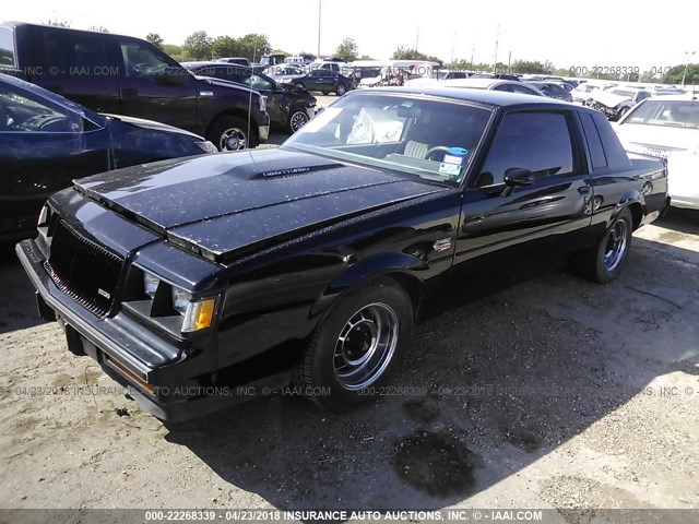 1G4GJ1179HP434249 - 1987 BUICK REGAL 黑色 照片 2