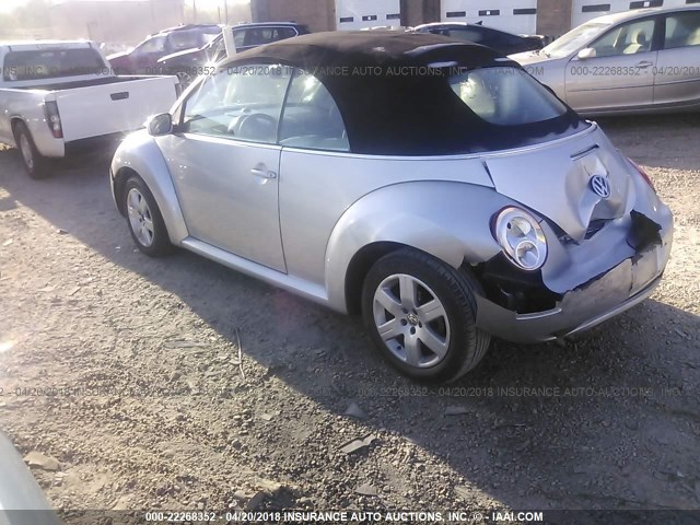 3VWRF31Y87M401716 - 2007 VOLKSWAGEN NEW BEETLE CONVERTIBLE OPTION PKG 1 ვერცხლისფერი ფოტო 3
