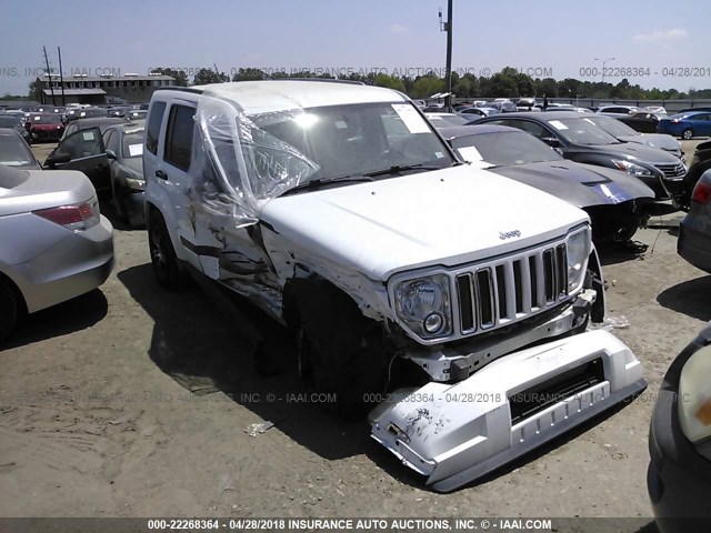 1J4PP2GK1BW595108 - 2011 JEEP LIBERTY SPORT WHITE photo 1