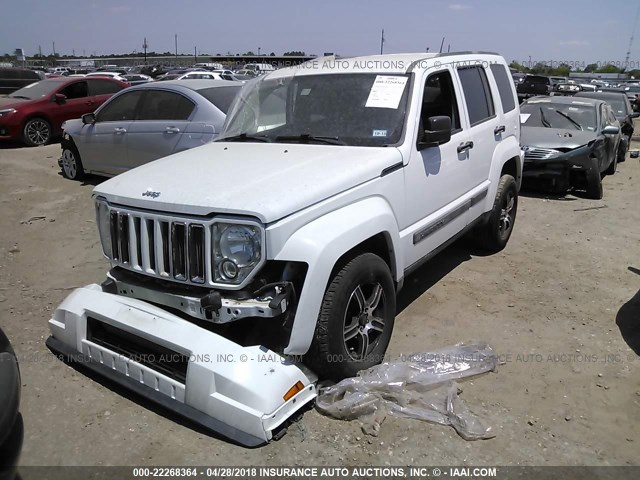 1J4PP2GK1BW595108 - 2011 JEEP LIBERTY SPORT WHITE photo 2