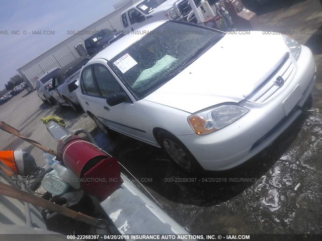 1HGEN26491L000089 - 2001 HONDA CIVIC GX WHITE photo 1