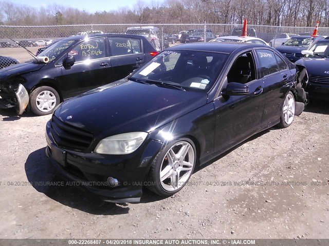 WDDGF5GB4AR114359 - 2010 MERCEDES-BENZ C 350 BLACK photo 2