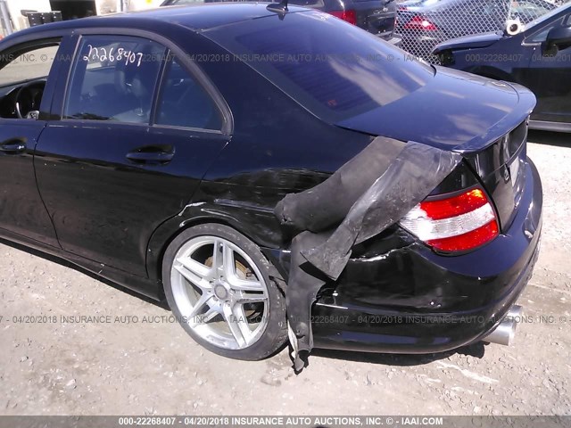 WDDGF5GB4AR114359 - 2010 MERCEDES-BENZ C 350 BLACK photo 6