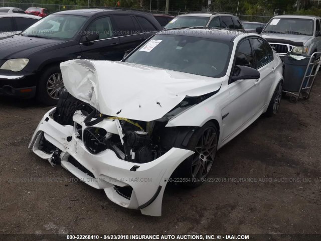 WBS8M9C59H5G83961 - 2017 BMW M3 WHITE photo 2