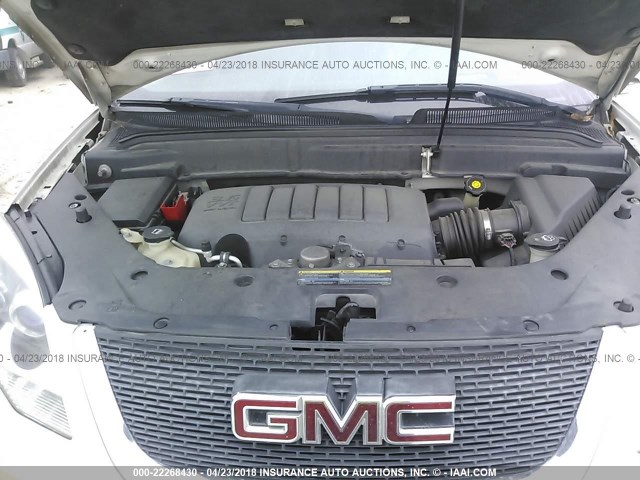 1GKER23DX9J101466 - 2009 GMC ACADIA SLT-1 Blanc photo 10