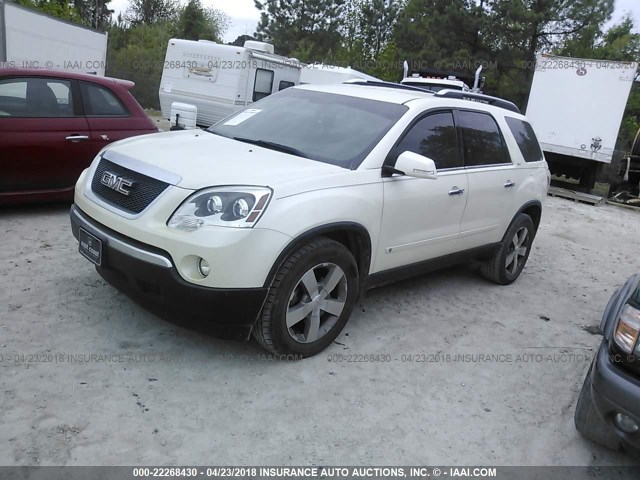 1GKER23DX9J101466 - 2009 GMC ACADIA SLT-1 WHITE photo 2