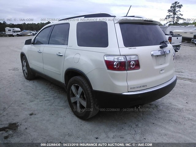 1GKER23DX9J101466 - 2009 GMC ACADIA SLT-1 Blanc photo 3