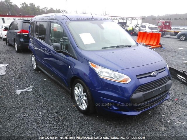 NM0GE9F75H1337873 - 2017 FORD TRANSIT CONNECT XLT BLUE photo 1