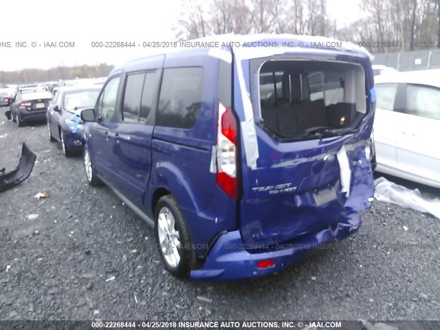NM0GE9F75H1337873 - 2017 FORD TRANSIT CONNECT XLT BLUE photo 3