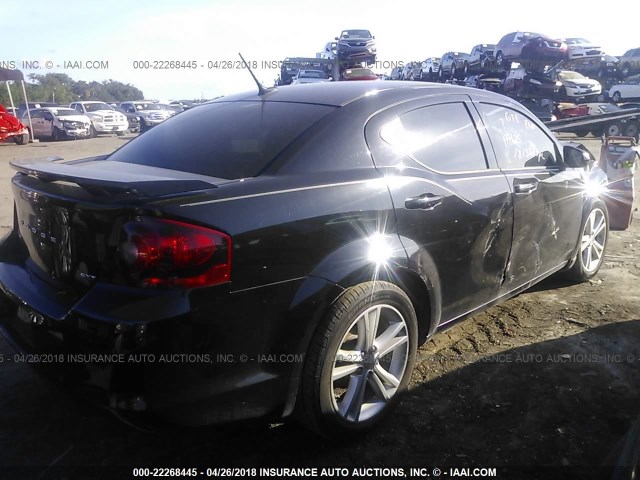 1C3CDZCG5EN177625 - 2014 DODGE AVENGER SXT BLACK photo 4