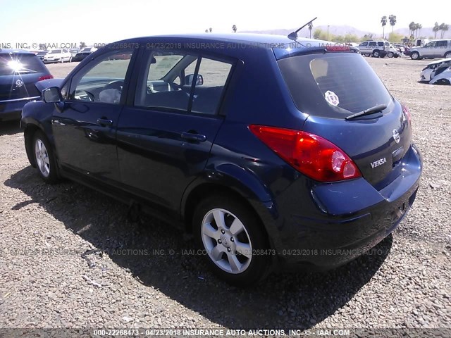 3N1BC13E17L354574 - 2007 NISSAN VERSA S/SL BLUE photo 3