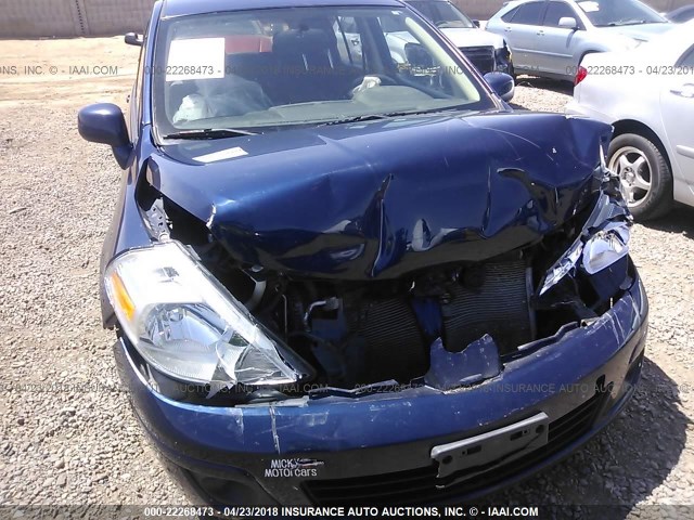 3N1BC13E17L354574 - 2007 NISSAN VERSA S/SL BLUE photo 6