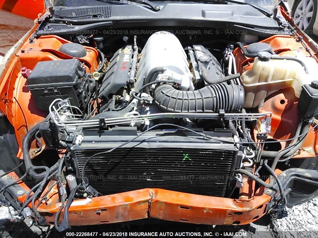 2B3LJ74WX9H543433 - 2009 DODGE CHALLENGER SRT-8 ORANGE photo 10