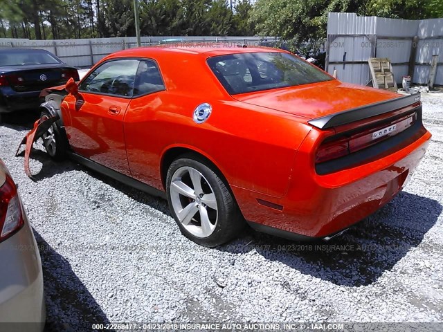 2B3LJ74WX9H543433 - 2009 DODGE CHALLENGER SRT-8 ORANGE photo 3