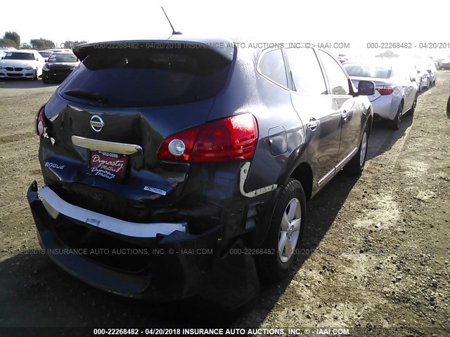 JN8AS5MT8CW602473 - 2012 NISSAN ROGUE S/SV GREEN photo 4