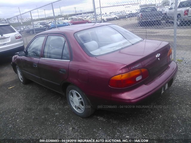 1Y1SK5288YZ421714 - 2000 CHEVROLET GEO PRIZM LSI RED photo 3