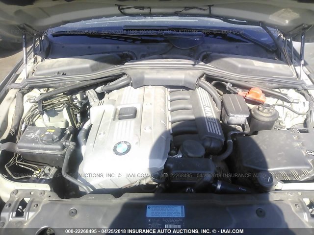 WBANE53536CK79413 - 2006 BMW 525 I GREEN photo 10