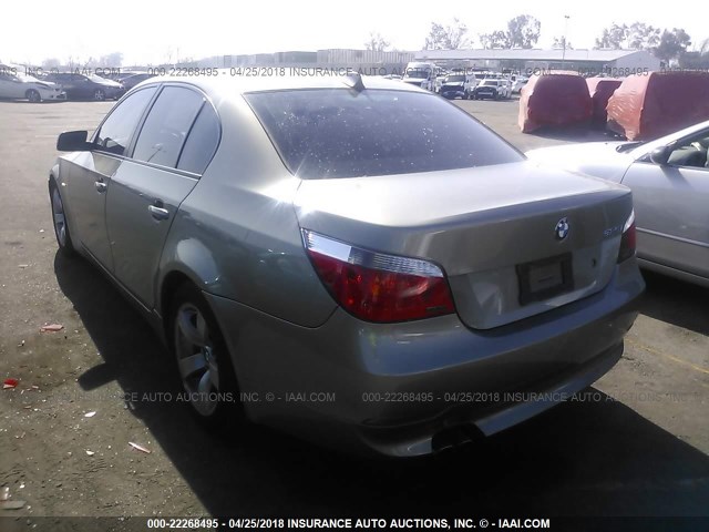 WBANE53536CK79413 - 2006 BMW 525 I GREEN photo 3