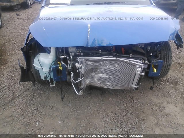 KMHC65LC9JU061061 - 2018 HYUNDAI IONIQ BLUE BLUE photo 6