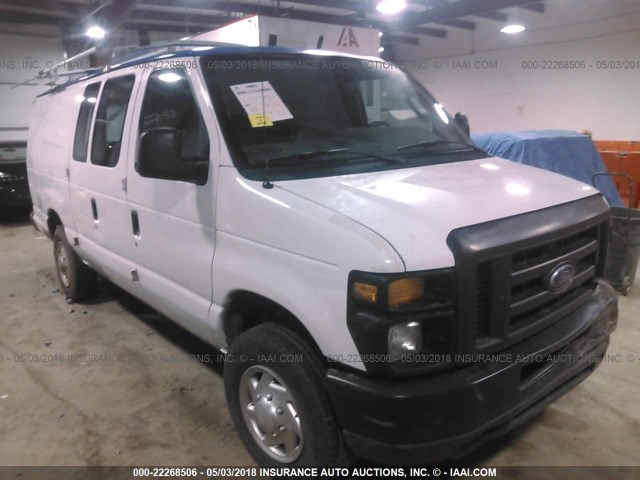 1FTSS3EL7DDA70150 - 2013 FORD ECONOLINE E350 SUPER DUTY VAN BLUE photo 1