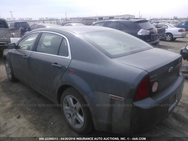 1G1ZG57B19F213145 - 2009 CHEVROLET MALIBU LS 灰色 照片 3