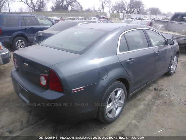 1G1ZG57B19F213145 - 2009 CHEVROLET MALIBU LS 灰色 照片 4