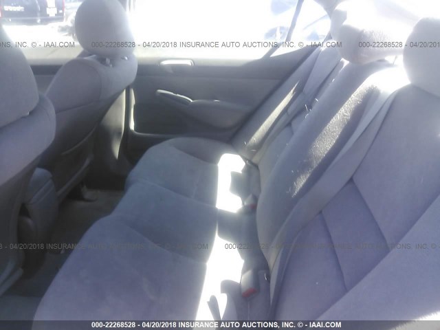 1HGFA155X7L097736 - 2007 HONDA CIVIC LX BLUE photo 8