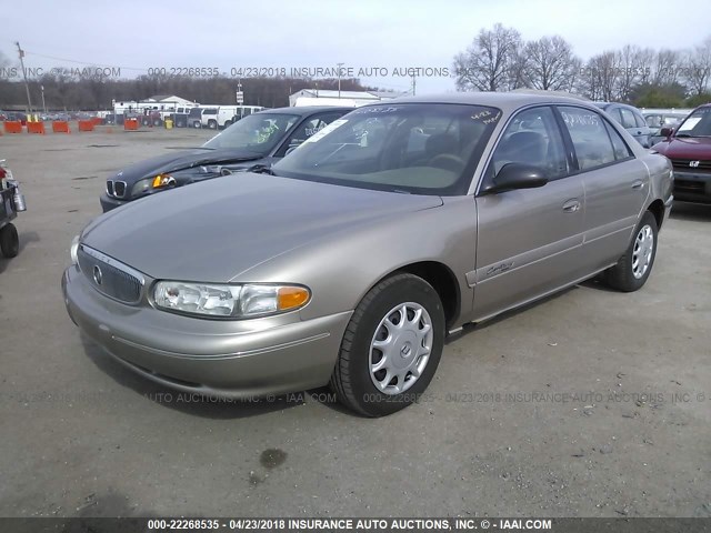 2G4WS52MXX1623329 - 1999 BUICK CENTURY CUSTOM TAN photo 2